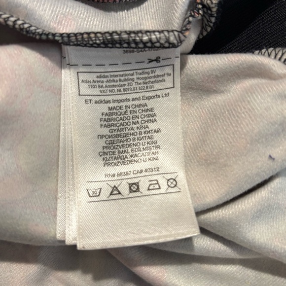 ADIDAS Sz S Floral Track Oversized Jacket Jardim Agharta - Picture 9 of 9